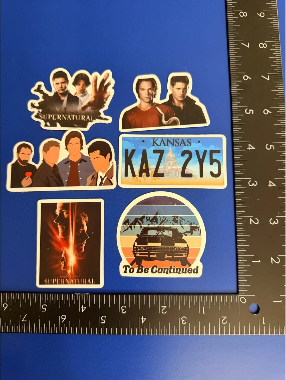 Sticker /decal set of 6. Supernatural waterproof
